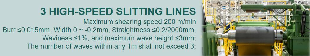 3 HIGH-SPEED SLITTING LINES