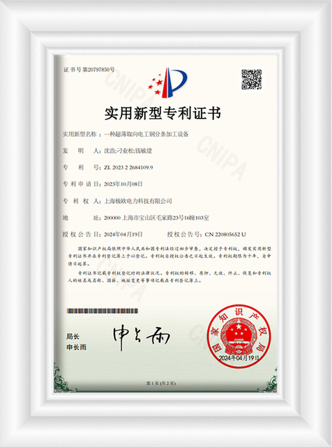 The Utility Model Relates to an Ultra-Thin Oriented Electrical Steel Strip Processing Equipment